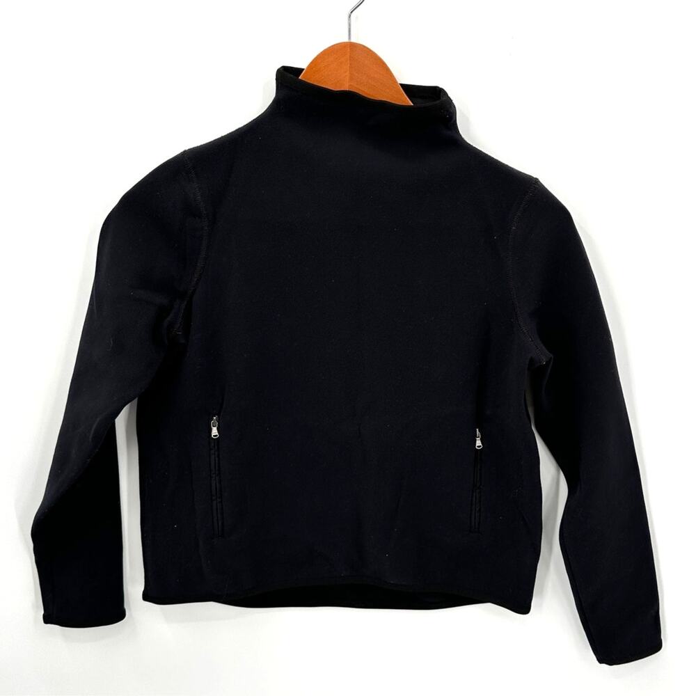 JAMES PERSE Navy Mockneck Performance Sweater // XS